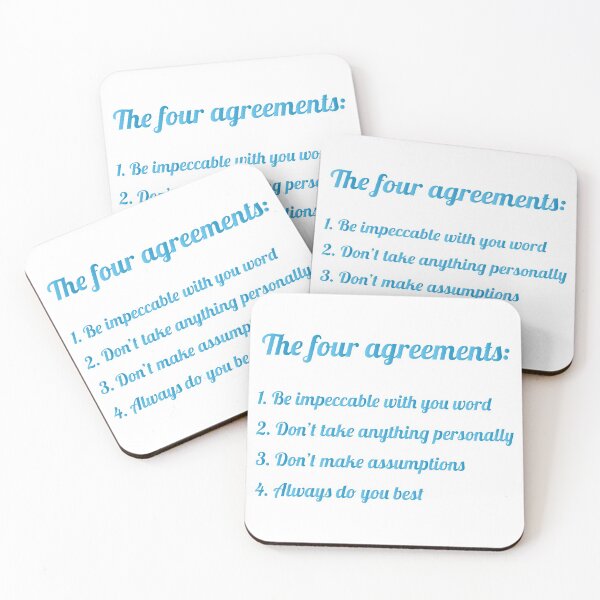 Item preview, The 4 agreements (Toltec Wisdom) designed and sold by Euskadaz.