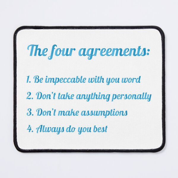 Item preview, The 4 agreements (Toltec Wisdom) designed and sold by Euskadaz.
