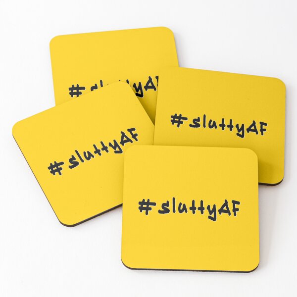 Item preview, #sluttyAF - Black Text designed and sold by caknuck.