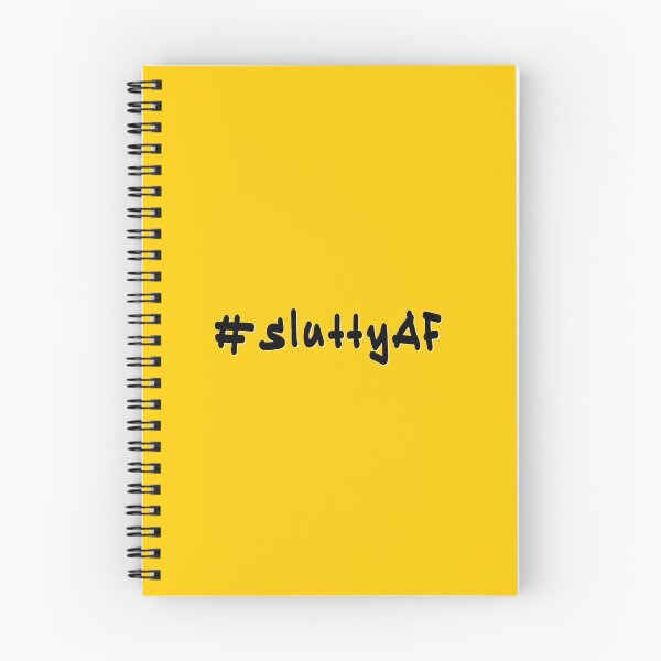 Item preview, #sluttyAF - Black Text designed and sold by caknuck.
