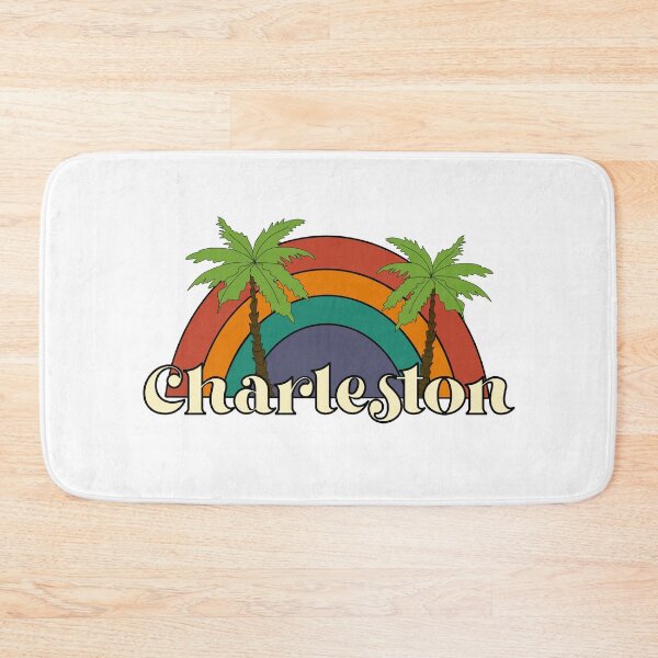 Item preview, Charleston South Carolina Rainbow Palm Tree Sticker designed and sold by Katie  Regan.
