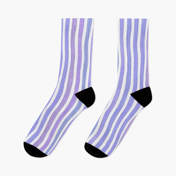 Item preview, Watercolor violet seamless vertical stripes designed and sold by Spring-Sun.