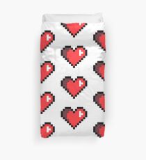pixel heart Duvet Cover