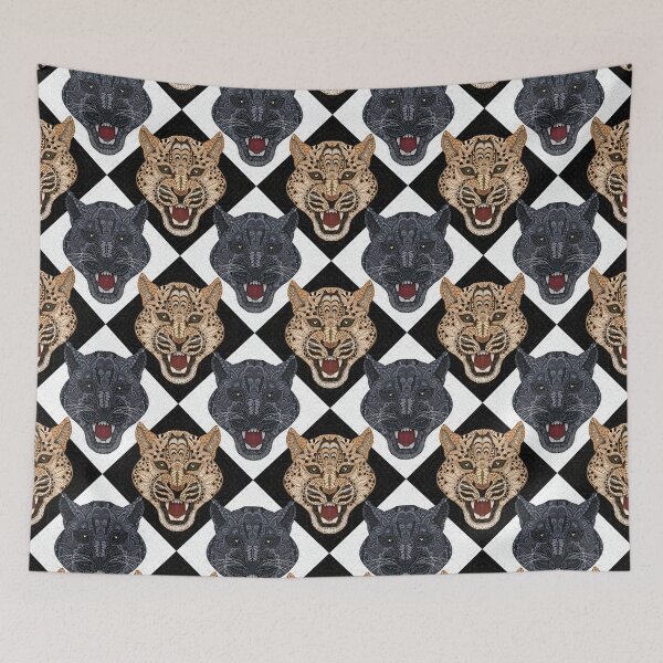 Item preview, Panther Checkers Leopard designed and sold by artlovepassion.