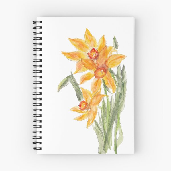 Item preview, Watercolour Daffodils bouquet  designed and sold by RoseMaryWP.