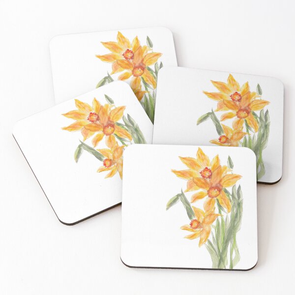 Item preview, Watercolour Daffodils bouquet  designed and sold by RoseMaryWP.