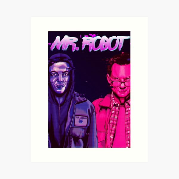 Glitched Art Print
