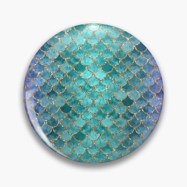 Item preview, Blue Mermaid Fish Scales vertical designed and sold by artlovepassion.