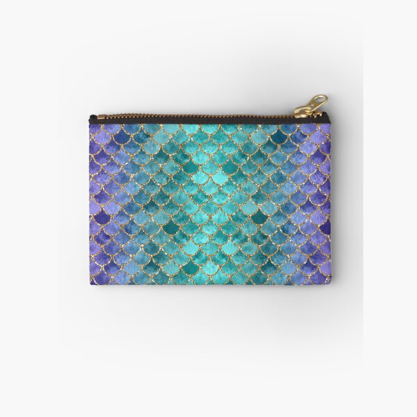 Item preview, Blue Mermaid Fish Scales vertical designed and sold by artlovepassion.