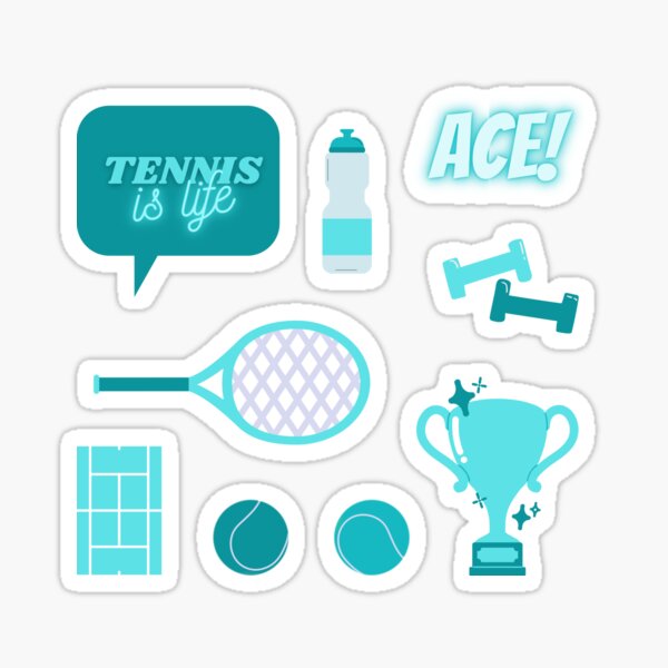 Tennis is Life Sticker Pack Blue Sticker
