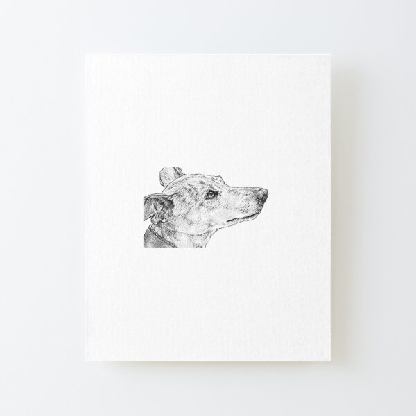 Ink Dog Canvas Mounted Print
