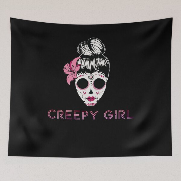 Item preview, Creepy Girl Sugar Skull designed and sold by Fran Fryberg.