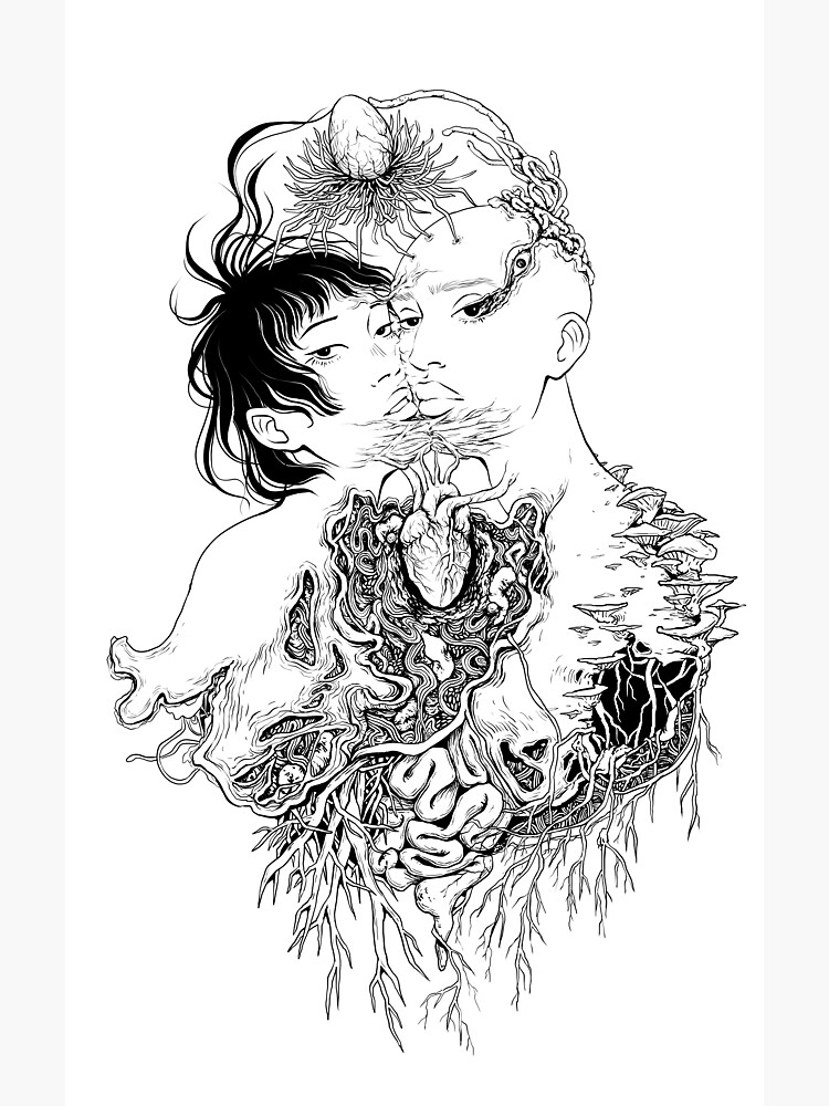 "Melded body horror/gore" Poster by vanessayart Redbubble
