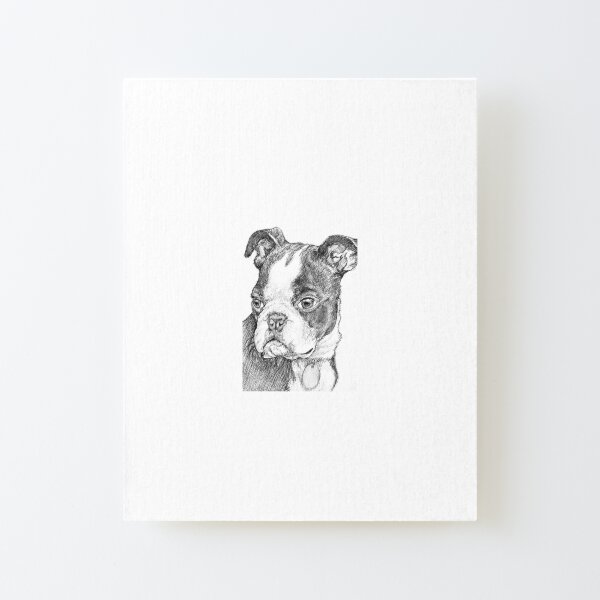 Ink Dog Canvas Mounted Print