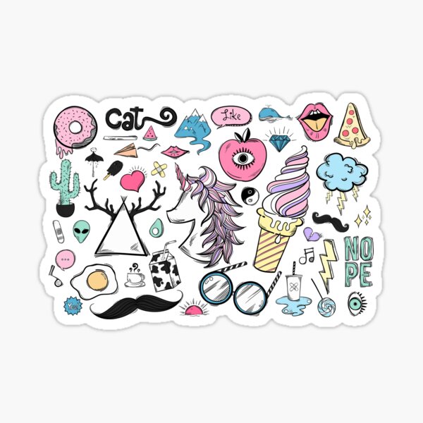 mermaid tumblr stickers redbubble