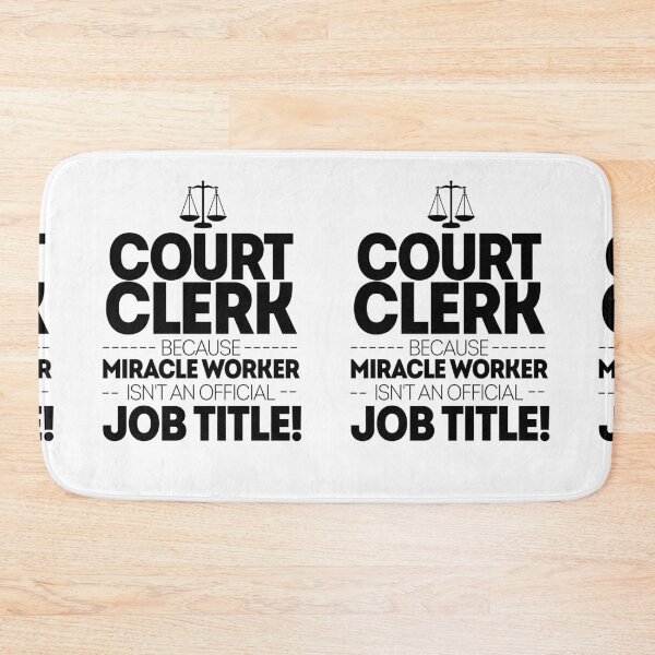Item preview, Court Clerk Miracle Worker designed and sold by TeesYouWant.