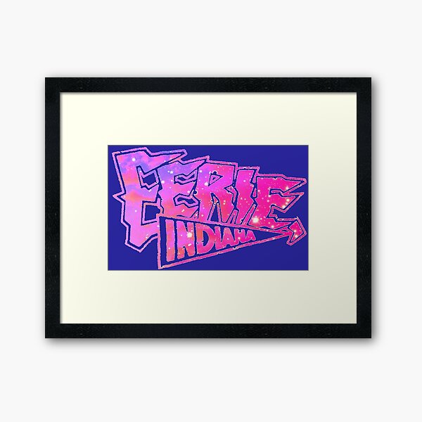 Item preview, Eerie Indiana logo in blue and pink designed and sold by froodle.