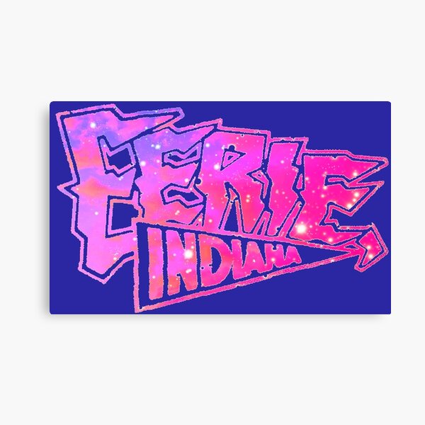 Item preview, Eerie Indiana logo in blue and pink designed and sold by froodle.