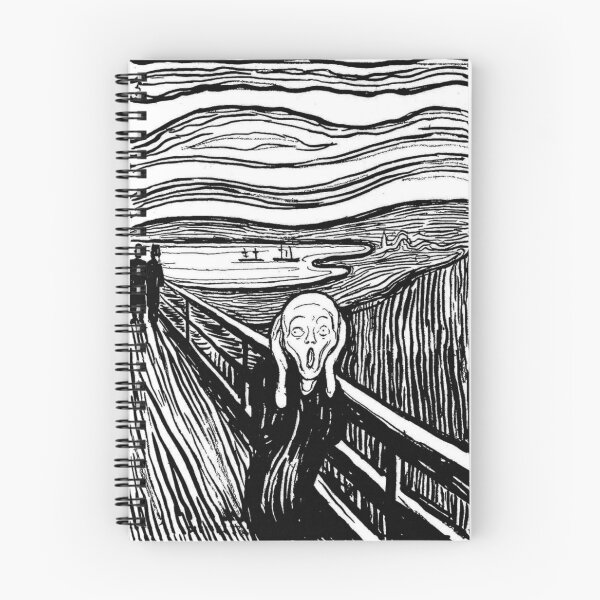 Item preview, Edvard Munch - The Scream ,black, white designed and sold by Vivanne-art.