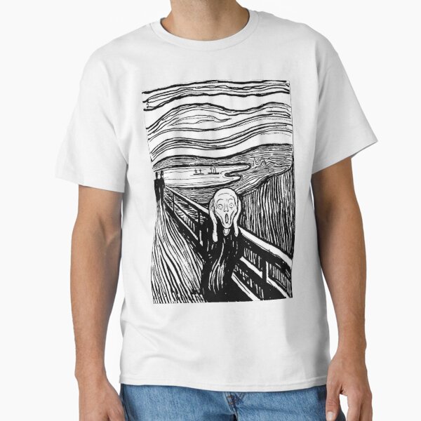 Item preview, Edvard Munch - The Scream ,black, white designed and sold by Vivanne-art.