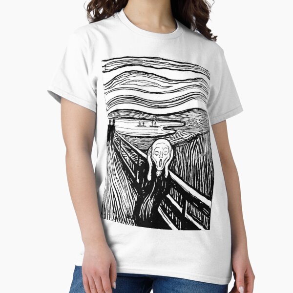 Item preview, Edvard Munch - The Scream ,black, white designed and sold by Vivanne-art.