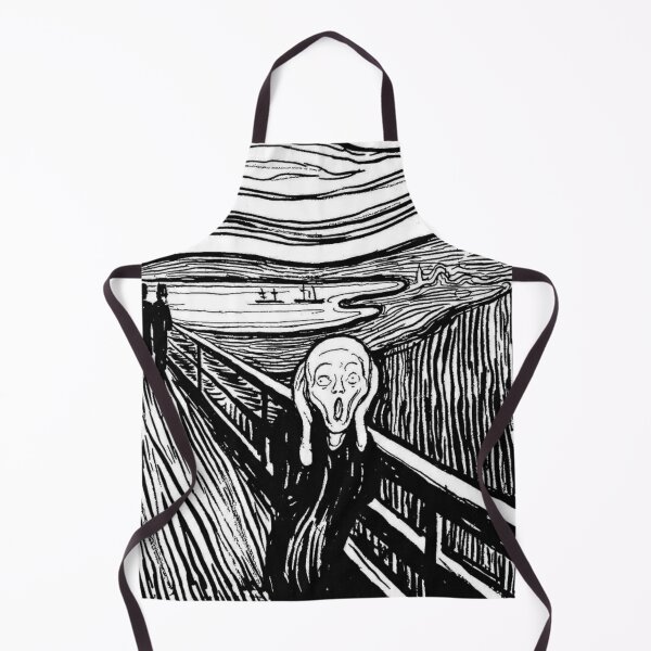 Item preview, Edvard Munch - The Scream ,black, white designed and sold by Vivanne-art.
