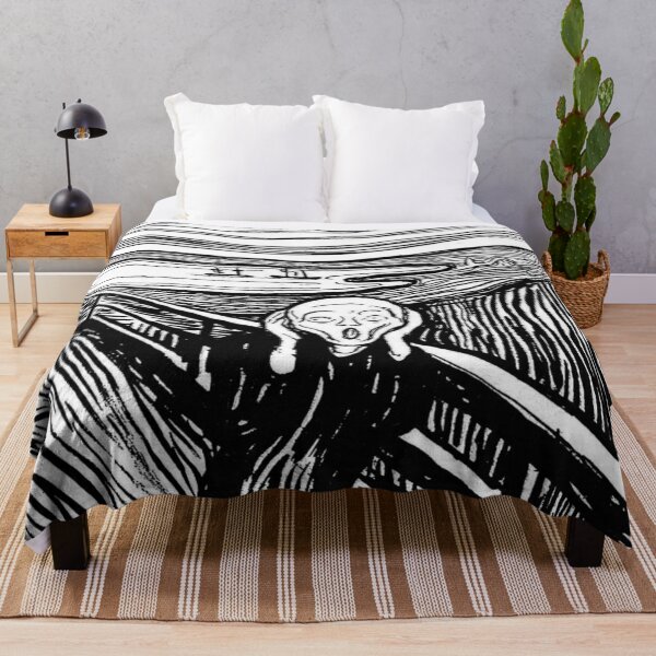 Item preview, Edvard Munch - The Scream ,black, white designed and sold by Vivanne-art.