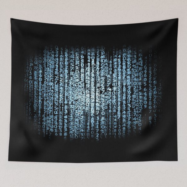 Item preview, Matrix Code Blue Ice Security Geek Web designed and sold by Jolly-Yosei.
