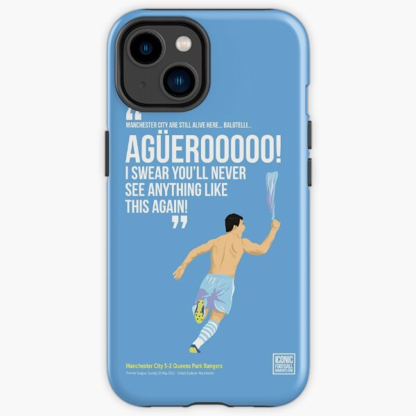 Sergio Ag ero Manchester City Print iPhone Case