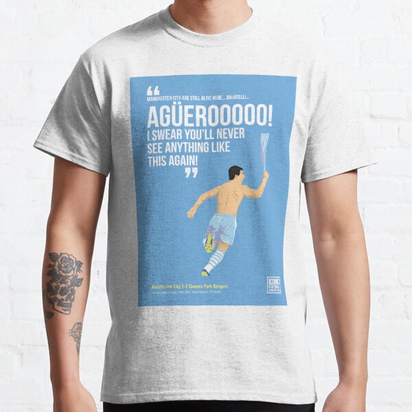 Sergio Agüero Manchester City Print Classic T-Shirt