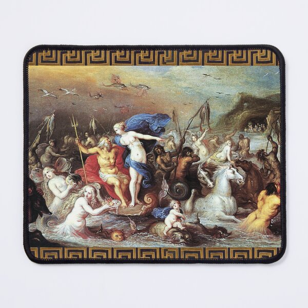 Item preview, NEPTUNE AND AMPHITRITE AMONG SEA HORSES AND TRITONS designed and sold by BulganLumini.