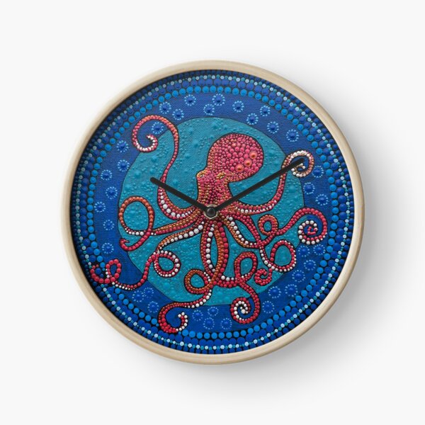 Item preview, Red Octopus Mandala designed and sold by Gerri Kleinberg.