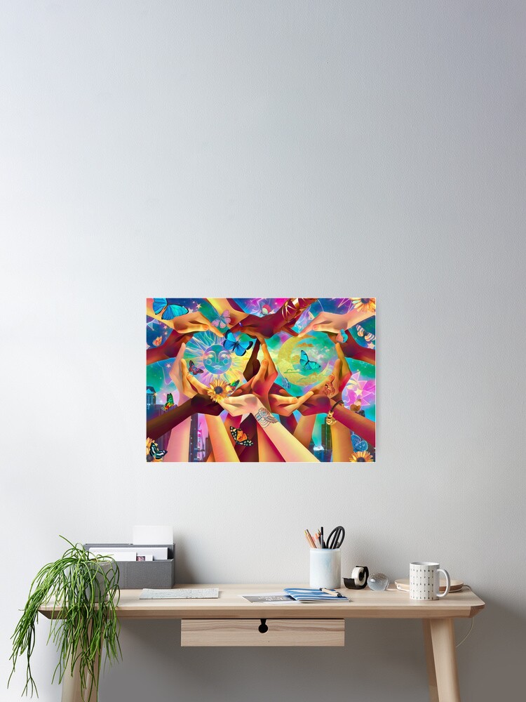Thumbnail 1 of 3, Poster, Love Wins designed and sold by phatpuppyart.