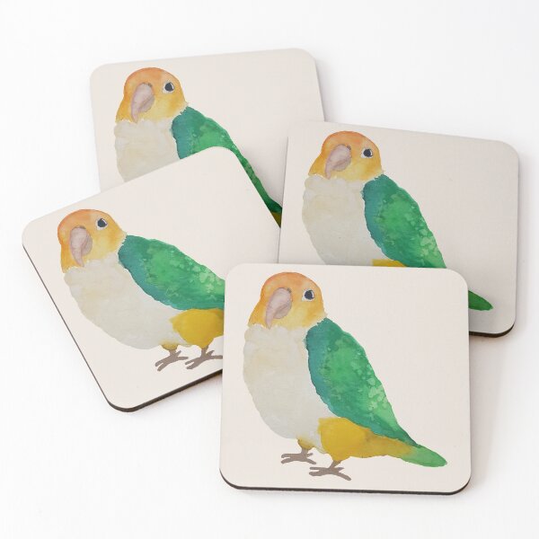 Item preview, Watercolor Caique designed and sold by Liv-Engler-Art.