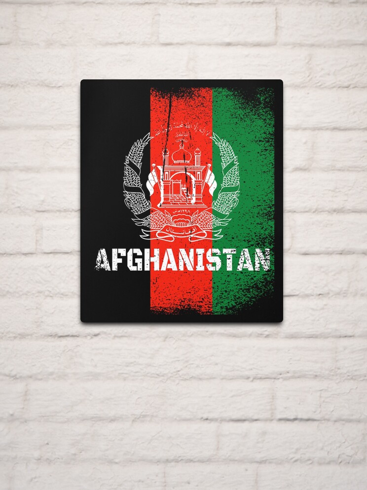 Metallbild for Sale mit AFGHANISTAN - AFGHANISTAN FLAGGE - AFGHANISTAN  FLAGGE von MagicBoutique