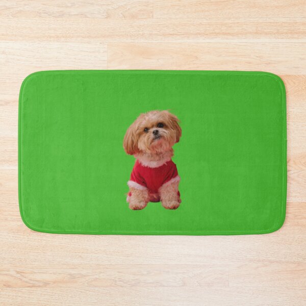 Item preview, Small Maltese Dog in a Red Christmas Suit designed and sold by Sonya Umble.