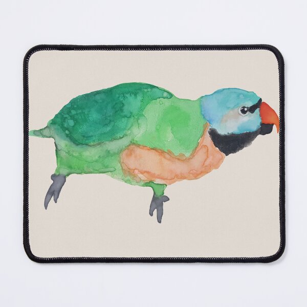 Item preview, Watercolor Mustache Parakeet designed and sold by Liv-Engler-Art.
