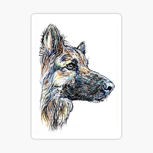 Ink Dog Sticker