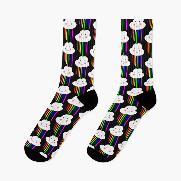 Item preview, Nursery Kawaii Style Cute Smiling Little Cloud Rainbow Stripes Cartoon Illustration  designed and sold by wenjunior.