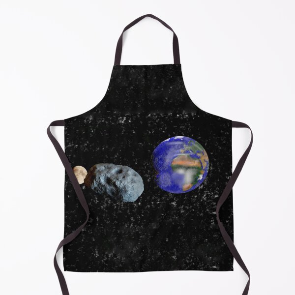 Item preview, the earth moon and a passing asteroid designed and sold by 6059.