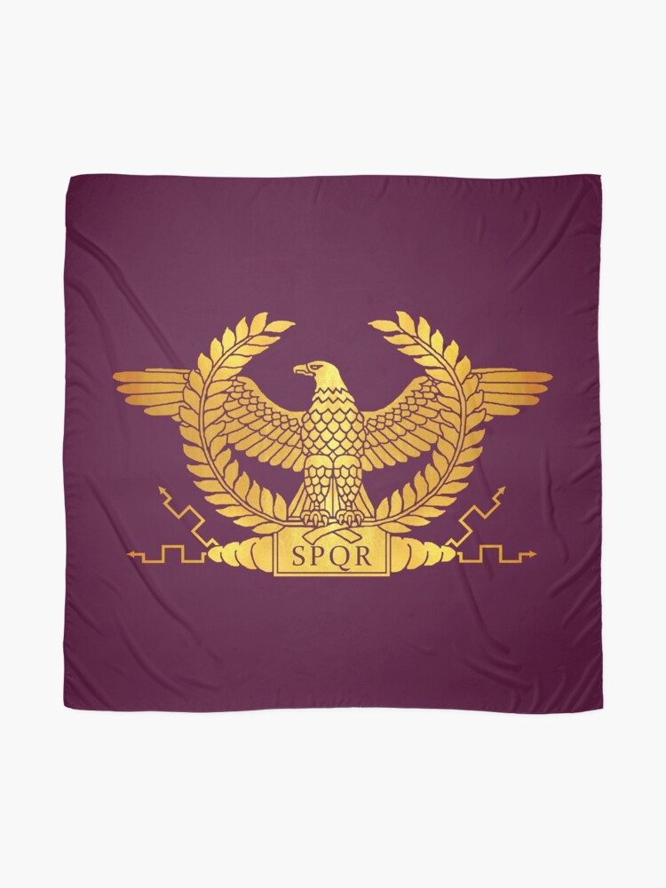 Roman Golden Eagle On Purple Scarf By Atlanteanarts Redbubble