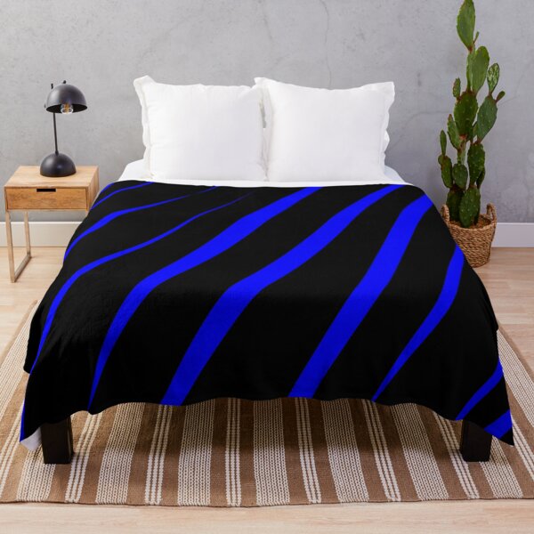 Item preview, Blue Stripes on Black Pattern designed and sold by Momentumist.