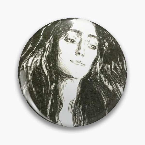 Item preview, Edvard Munch - The Brooch. Eva Mudocci designed and sold by Vivanne-art.