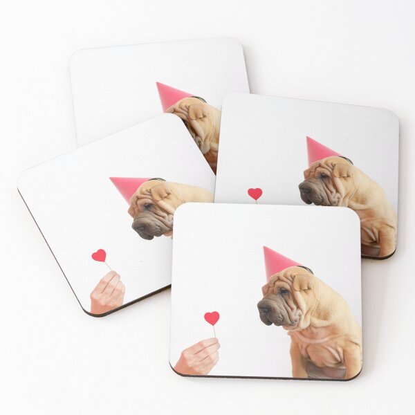 Item preview, Party Shar Pei with Heart designed and sold by Lucy-Goosey-.