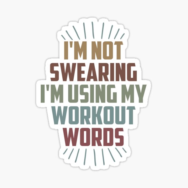 I Mostly Do Butt Stuff at the Gym / Funny Gym Workout Saying Gift Idea /  Christmas Gifts Sticker for Sale by Chamssou