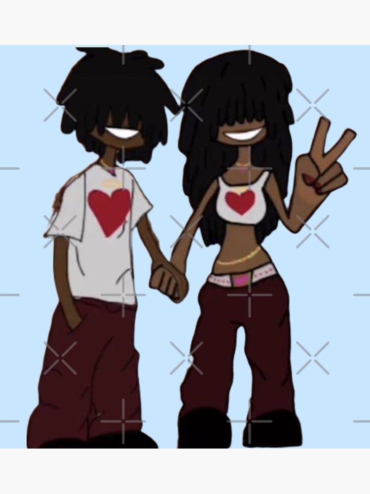 "Y2k Cartoon Couple" Poster for Sale by zrvby Redbubble