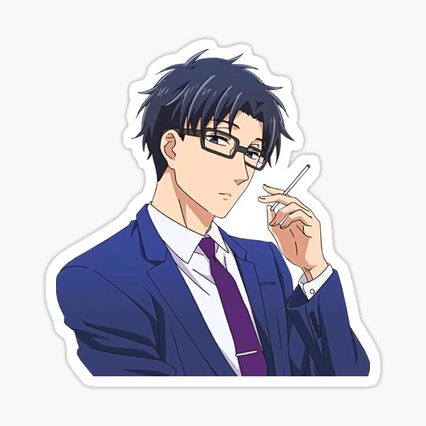 Hirotaka Nifuji - Love Is Hard for Otaku Sticker by CookieStyle