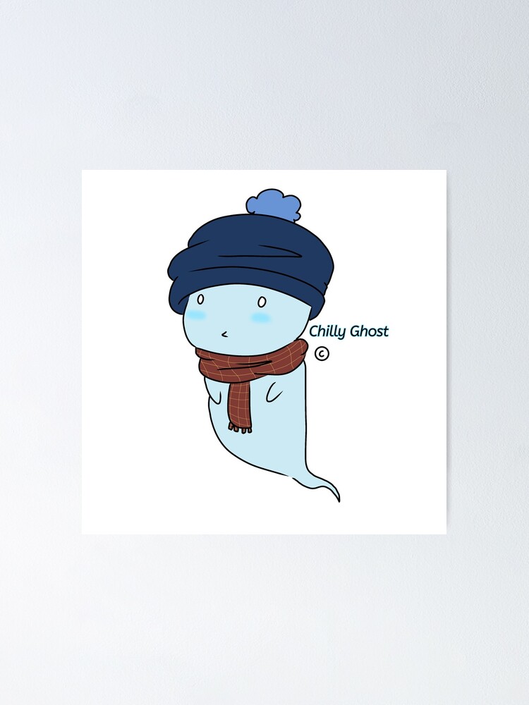 Chilly Ghost Sticker Poster For Sale By Danganronpa16 Redbubble