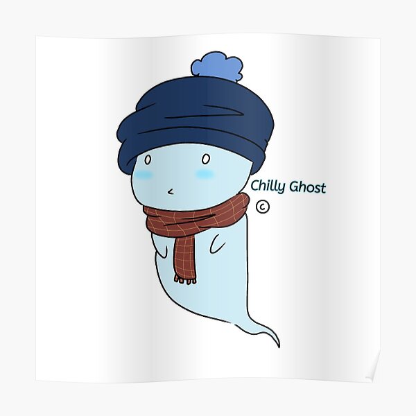 Chilly Ghost Sticker Poster For Sale By Danganronpa16 Redbubble