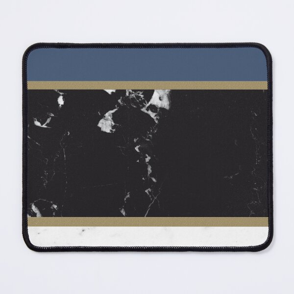 Item preview, Marble Mix Stripes #3 #black #white #blue #gold #decor #art designed and sold by Anita's & Bella's Art.